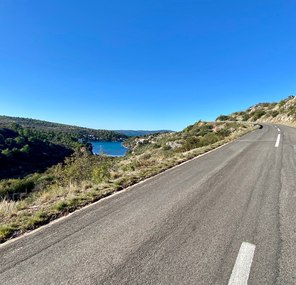 view west towards Bobovisca harbour, Brac Island, Croatia